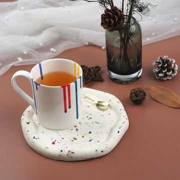 Candle & Resin Silicone Mould Agate Plate Design l Pack of 1