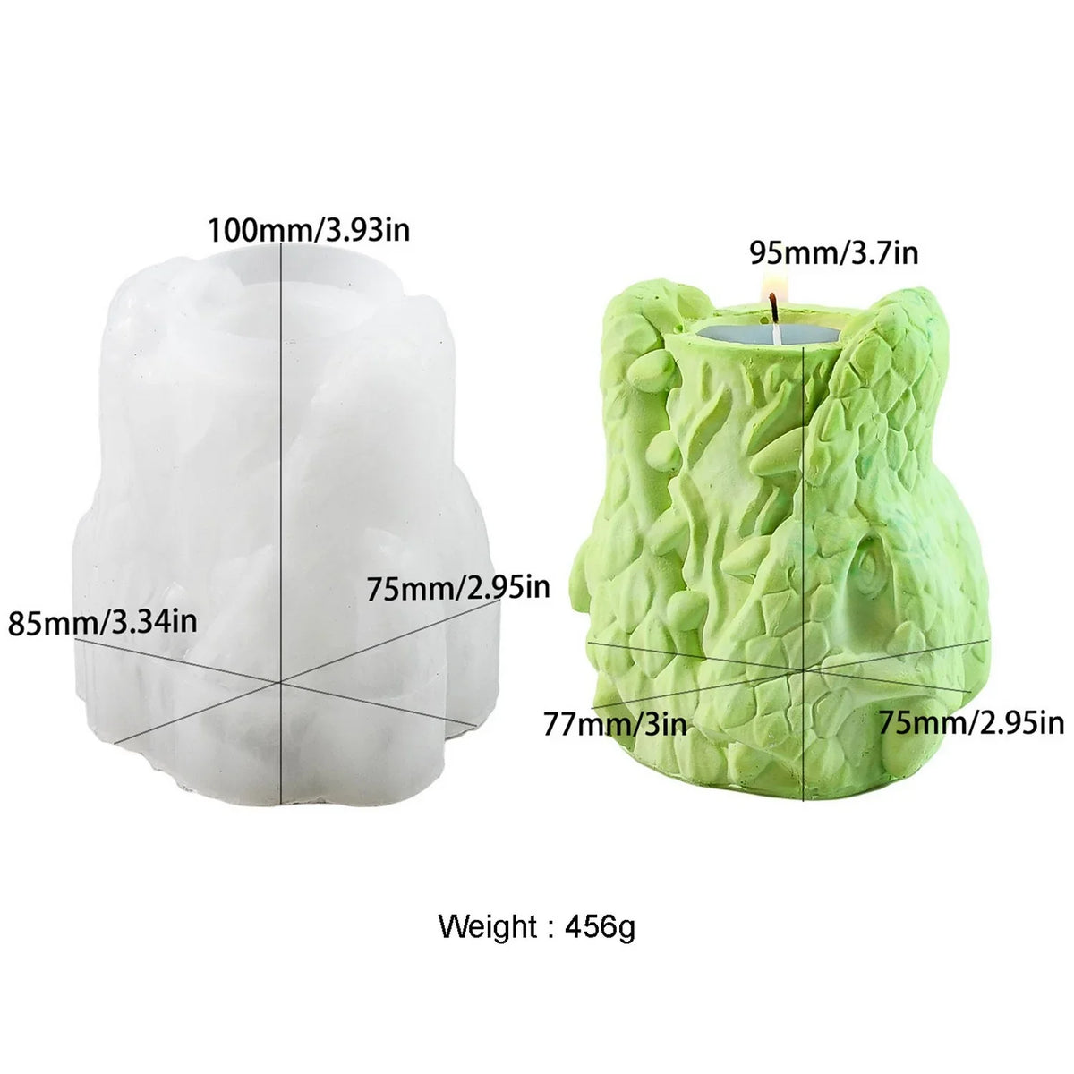 Candle & Resin Silicone Mould Candle Pot JSM84 l Pack of 1