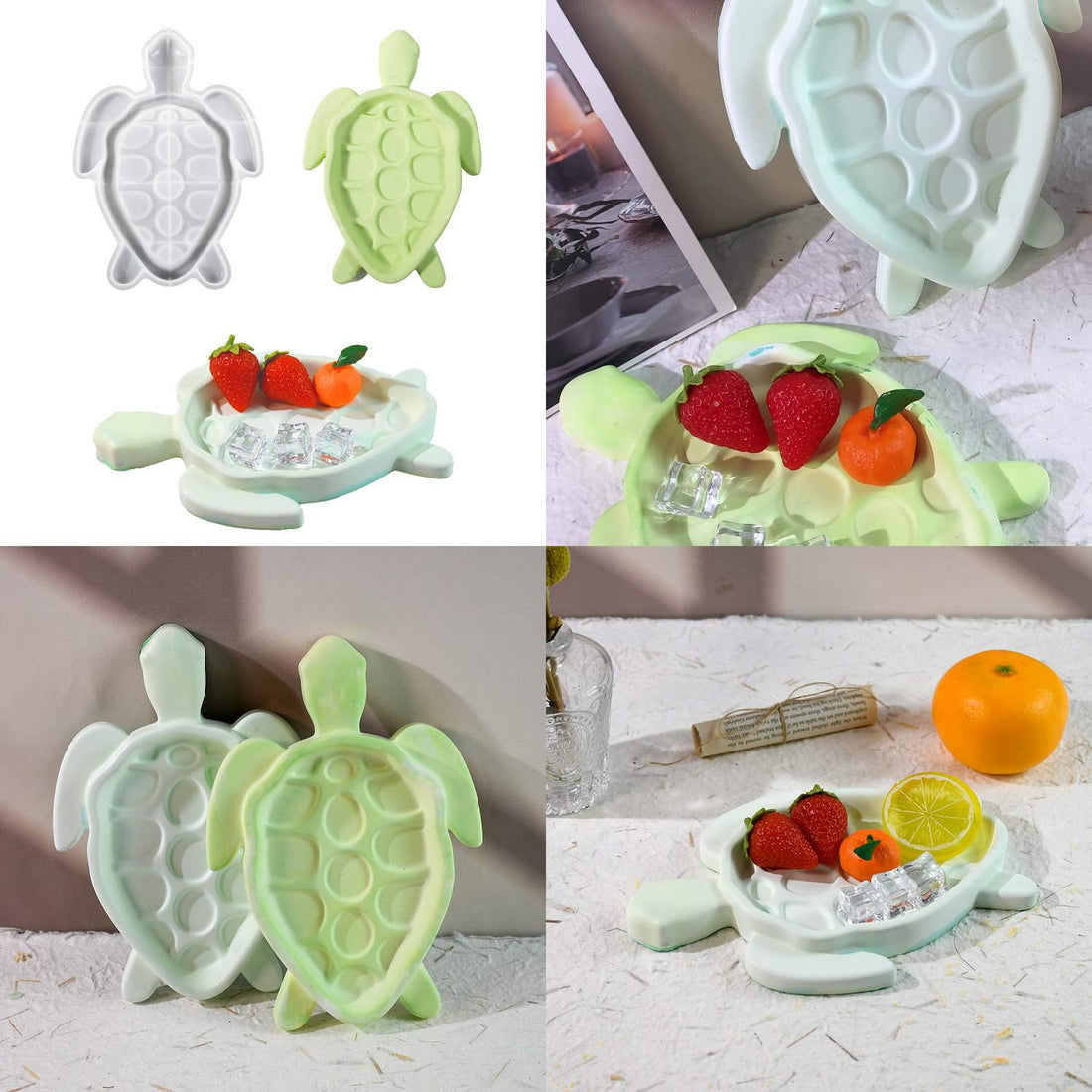 Candle & Resin  Silicone Mould Tortoise Tray l Pack of 1