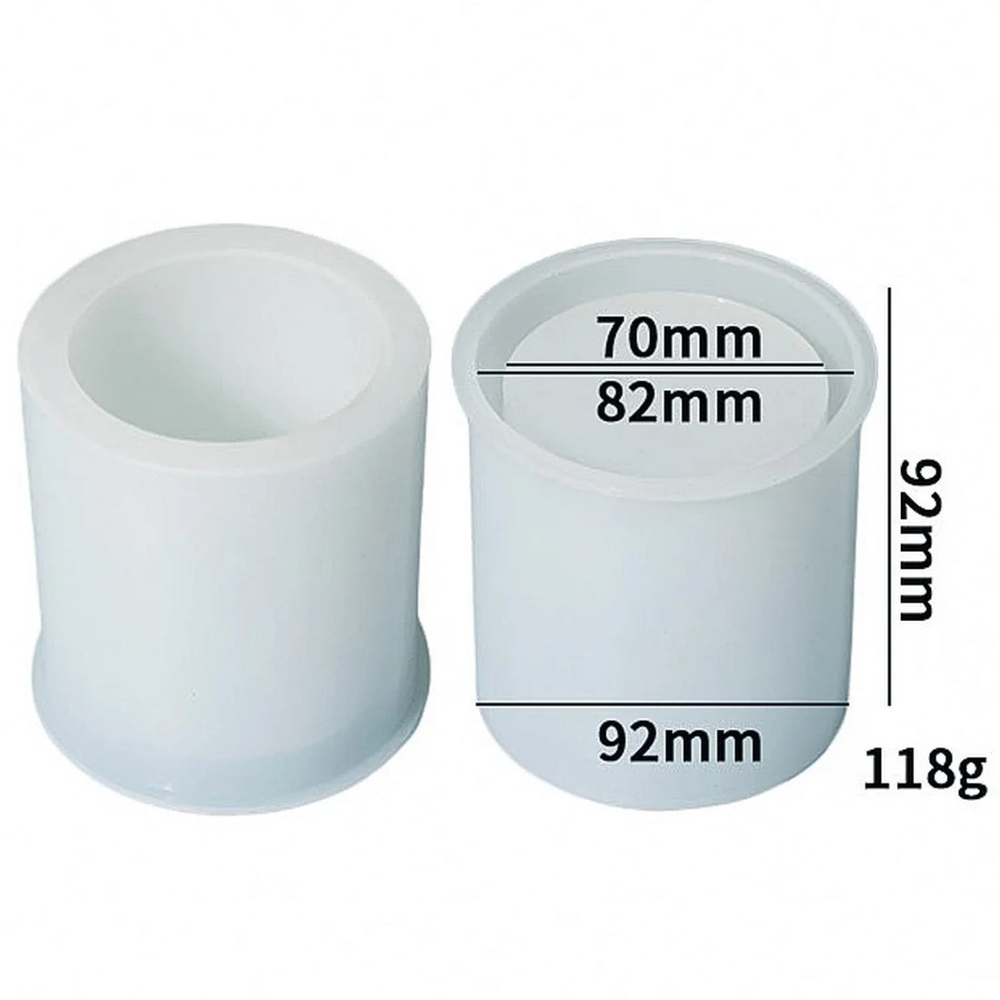 Candle & Resin Silicone Mould Round Mini Pot JSM95 l Pack of  1