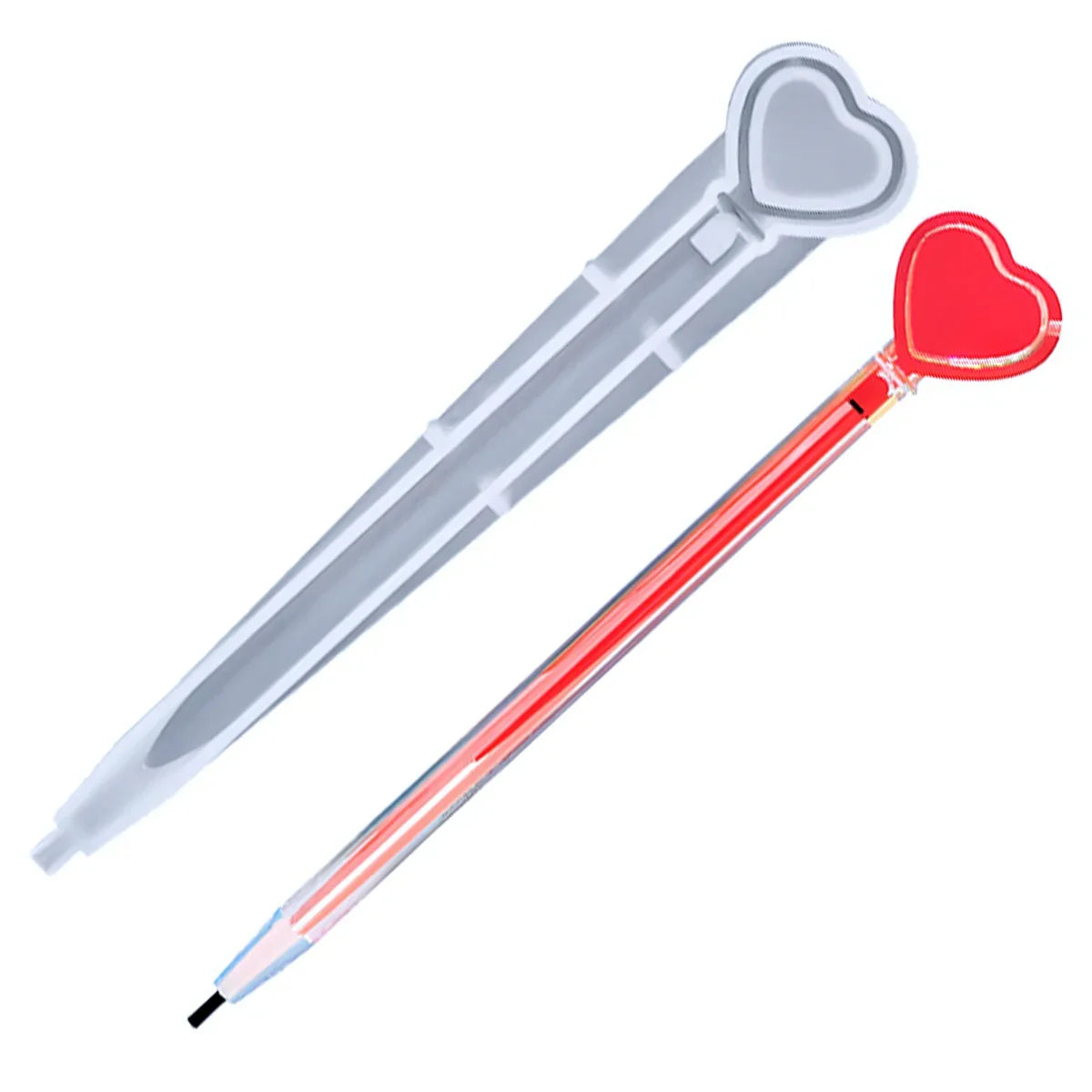 Candle & Resin Silicone Mould Pen Heart Shape JSM97 l Pack of 1