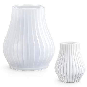 Scalloped Flower Pot Silicone Candle Mould