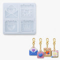 Heart Pendant 4-Cavity Resin Jewelry Mould