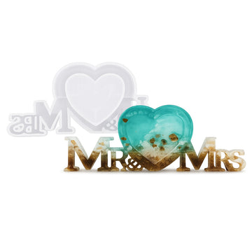 Mr & Mrs Wedding Love Silicone Candle Mould
