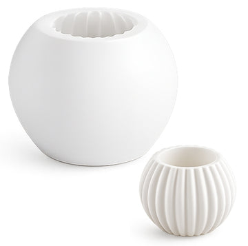Small Round Silicone Candle Pot Mould