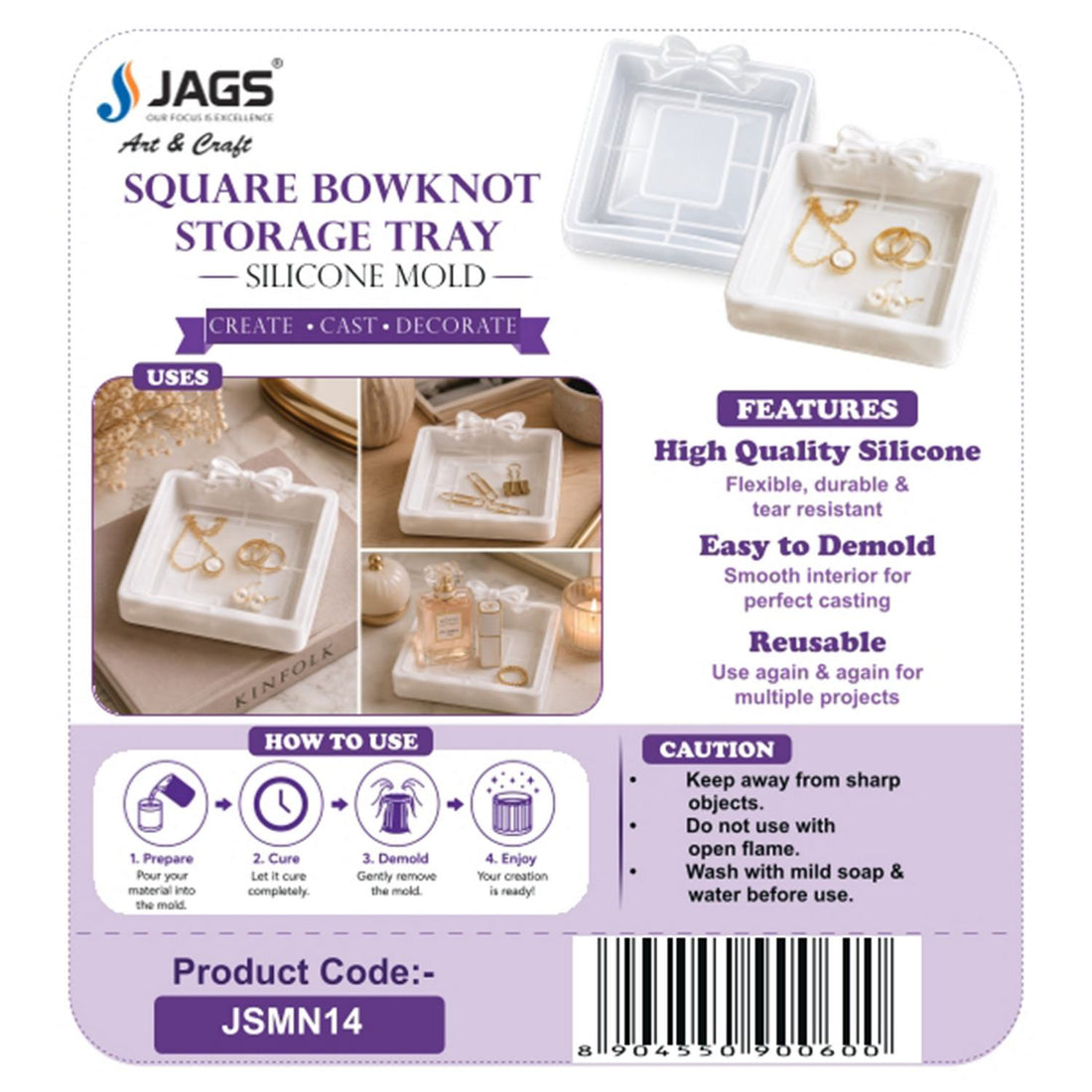 Bow-Tie Shape Silicone Candle Mould