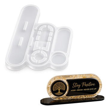 3-in-1 Nameplate & Jewelry Tray Silicone Mould