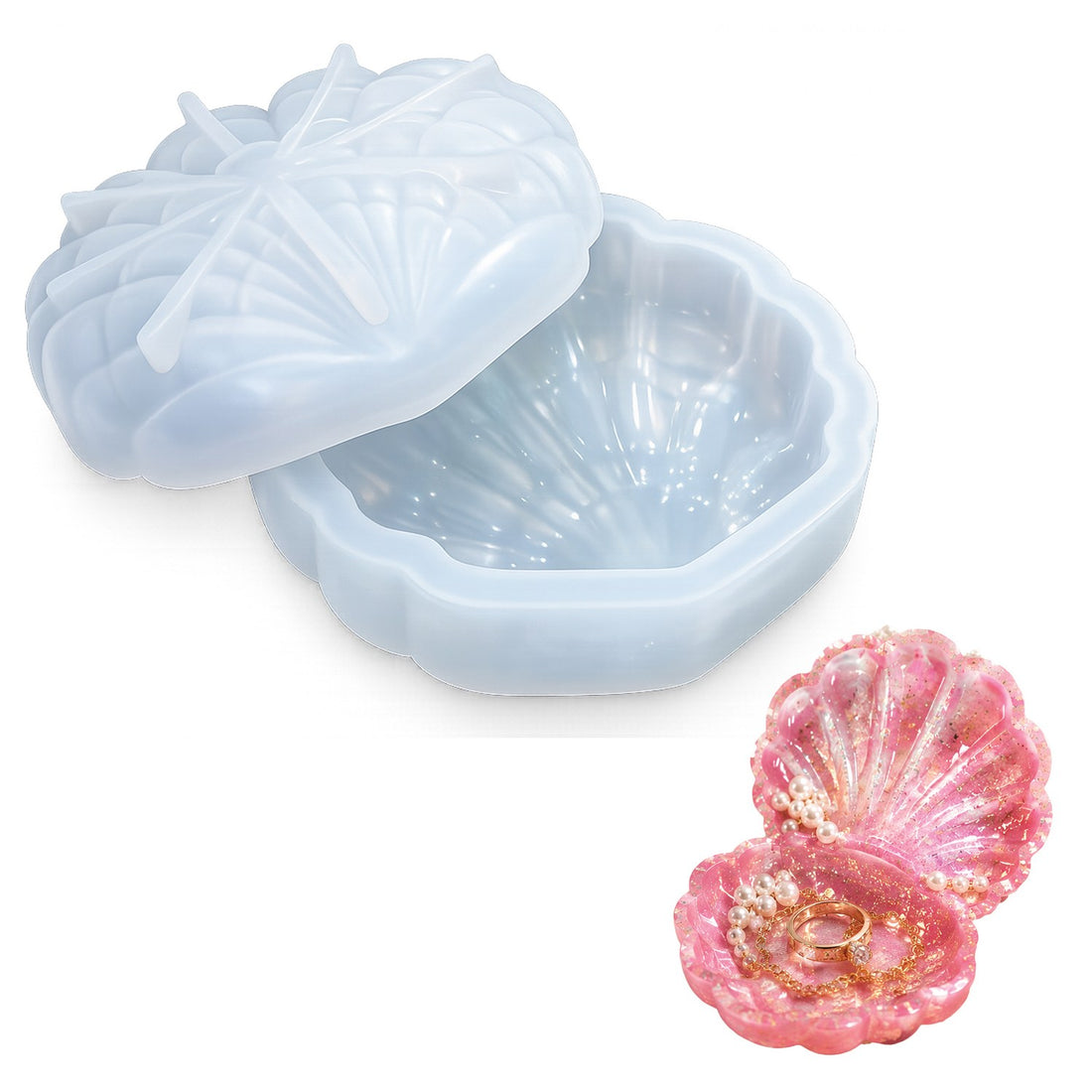 Seashell Design Silicone Candle Mould