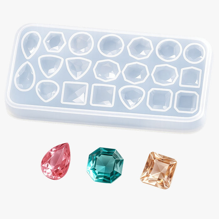 Candle & Resin  Silicone Mould gem shape l Pack of 1