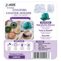 Agate Coaster Set with Stand Silicone Mould - angle 2