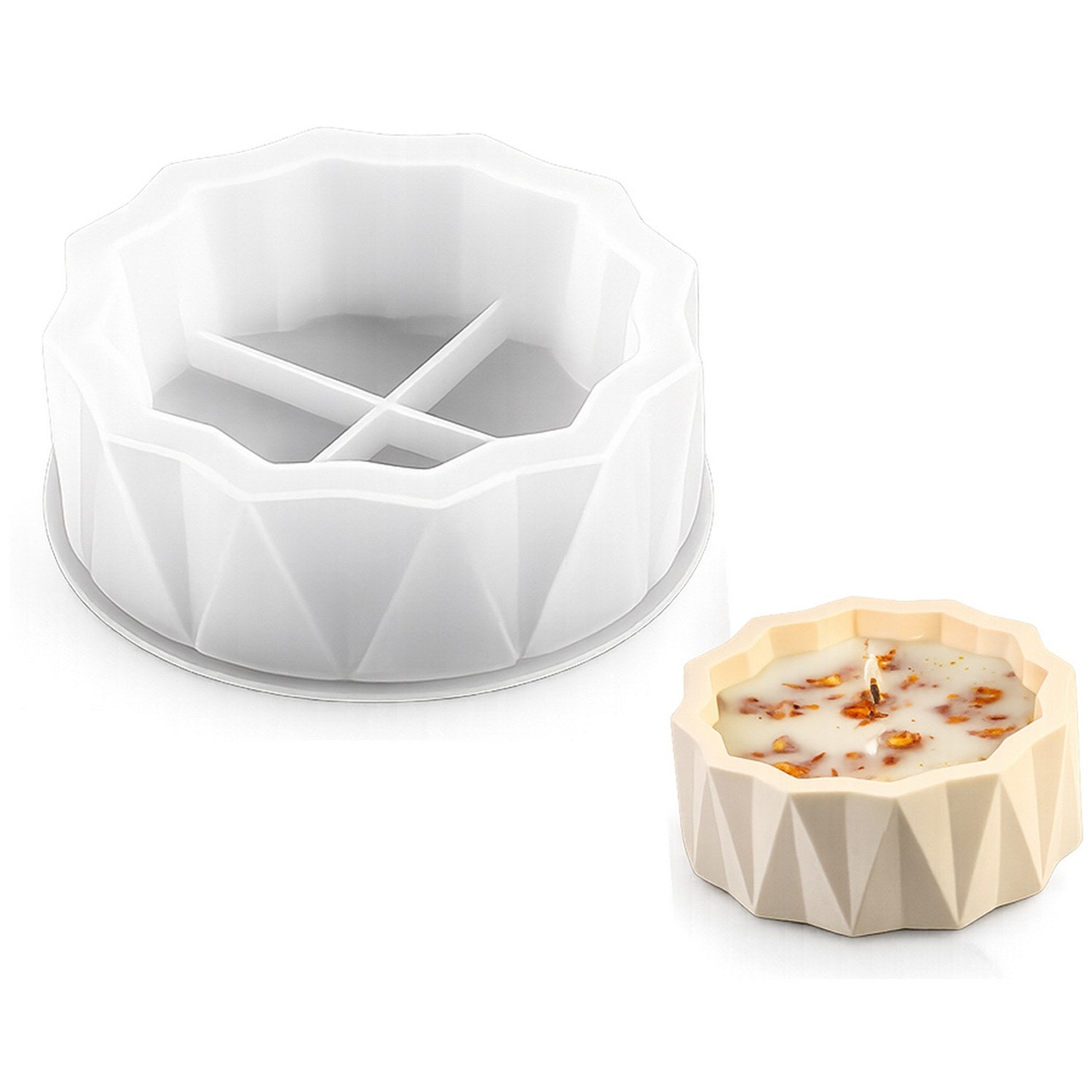 Deep Flower Casting Silicone Candle Mould