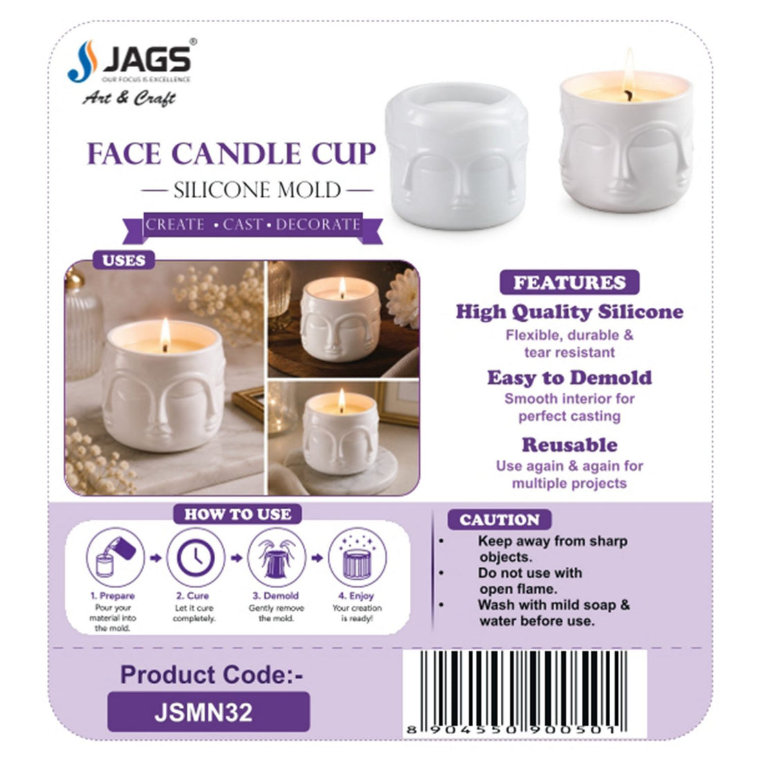 Drip-Melt Round Candle Pot Silicone Mould