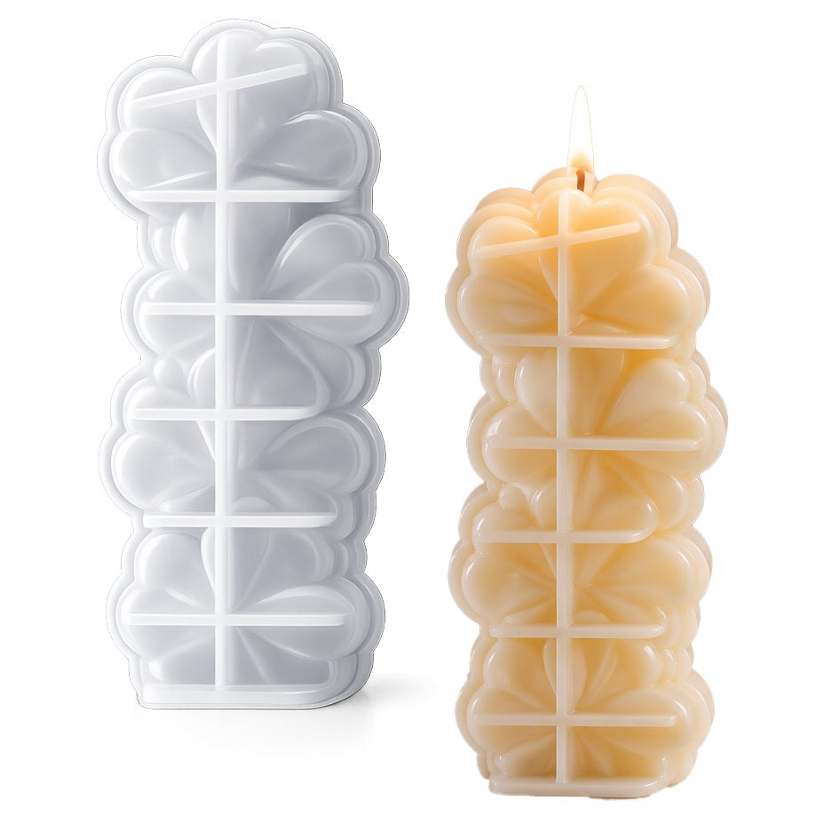 Twisted Rope Pillar Silicone Candle Mould