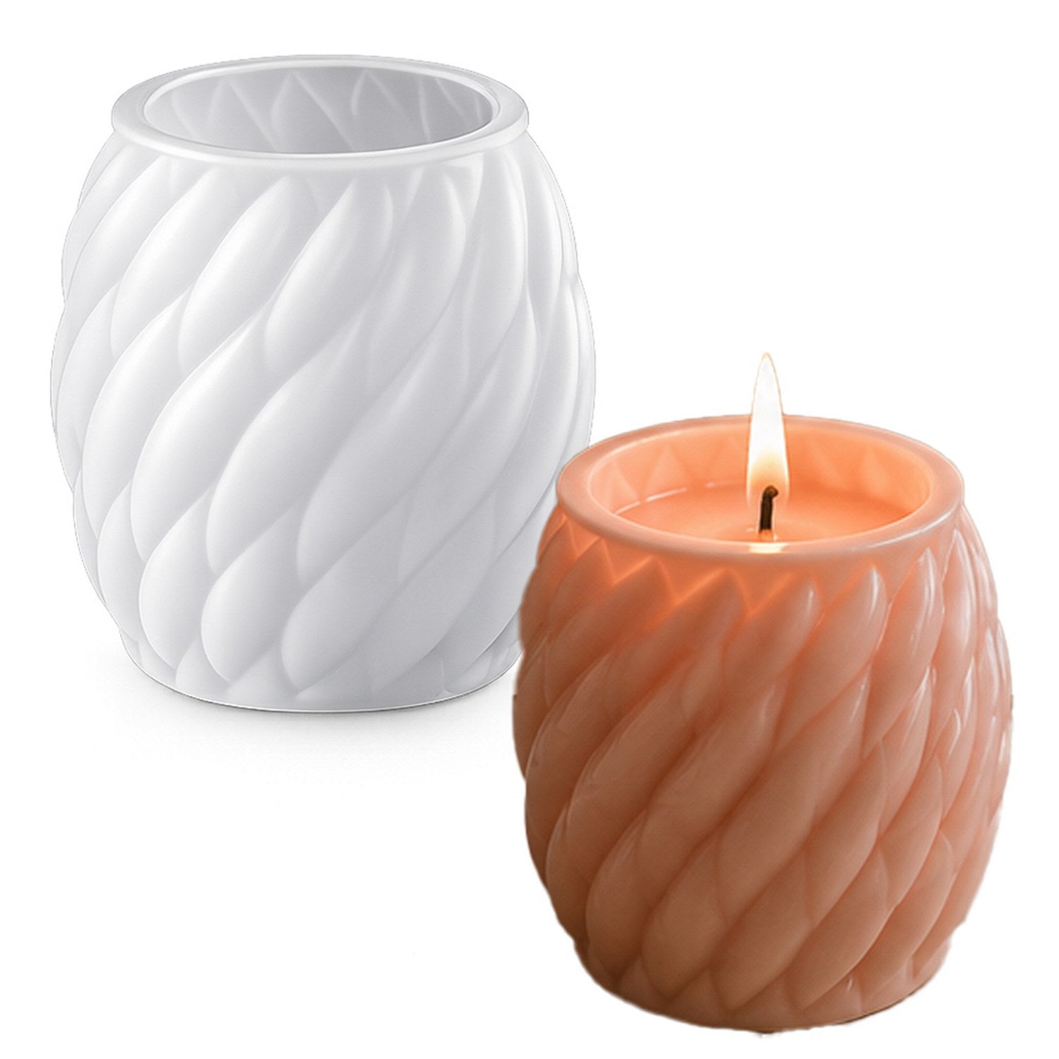 Small Flower Pot Silicone Candle Mould