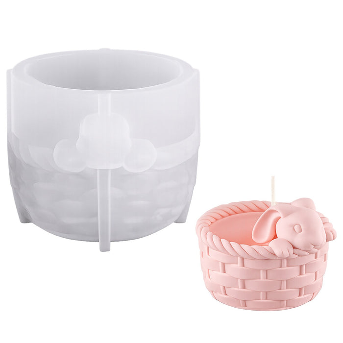Candle & Resin  Silicone Mould basket shape l Pack of 1