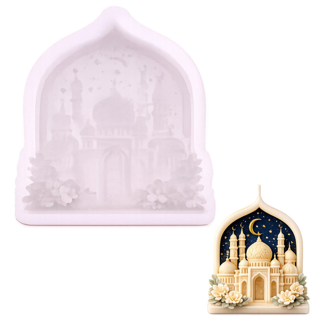 Arch Palace Silicone Candle Mould