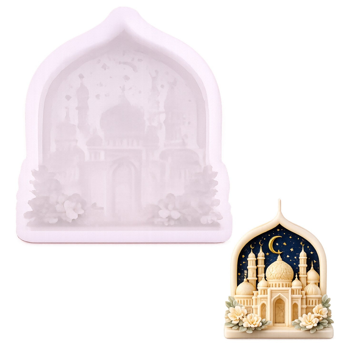 Arch Palace Silicone Candle Mould