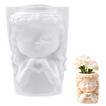 Bride Girl Figure Silicone Candle Mould