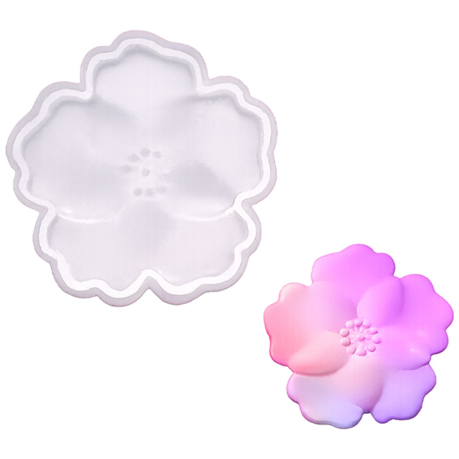 5-Petal Flower Coaster Silicone Mould