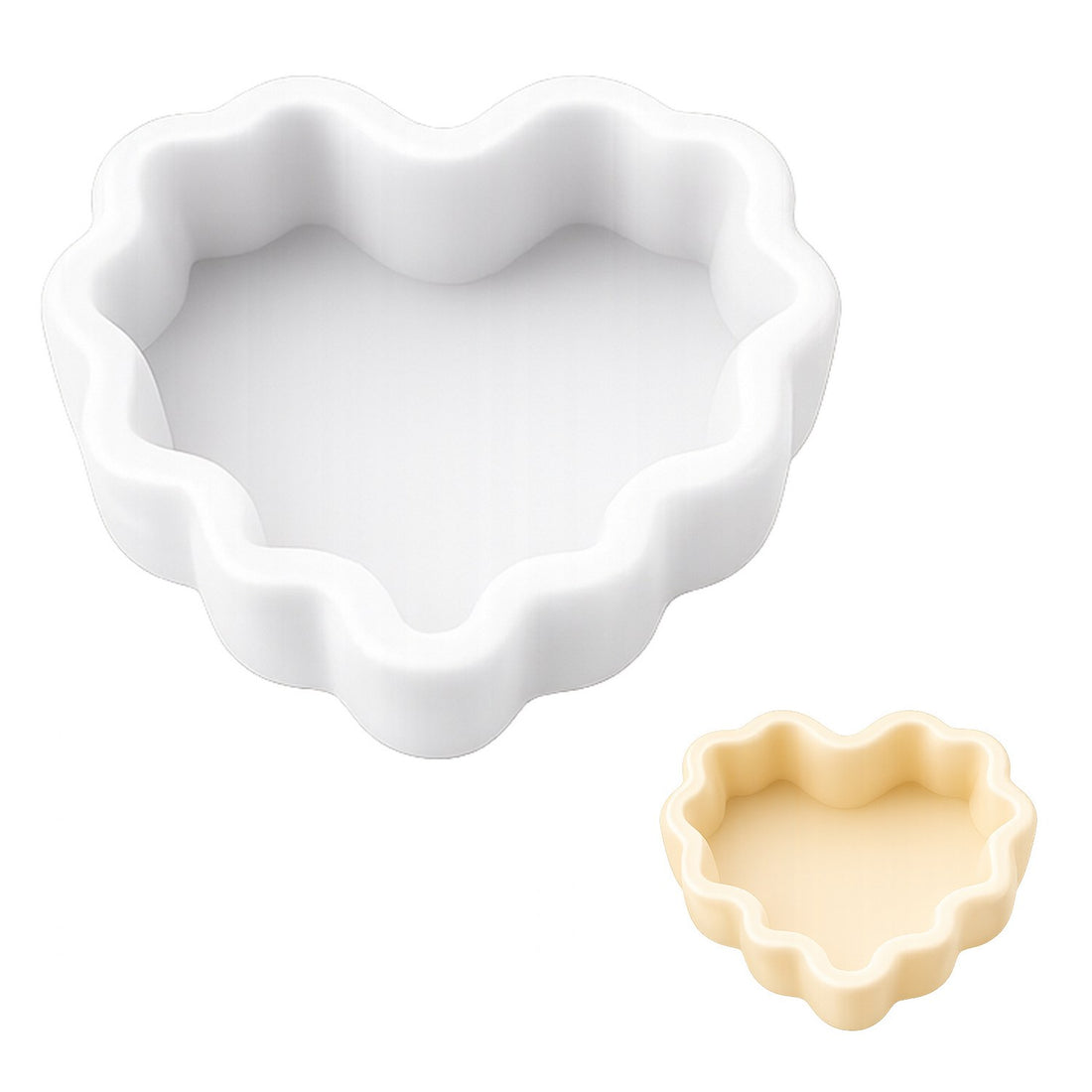 Scalloped Heart Dish Silicone Mould