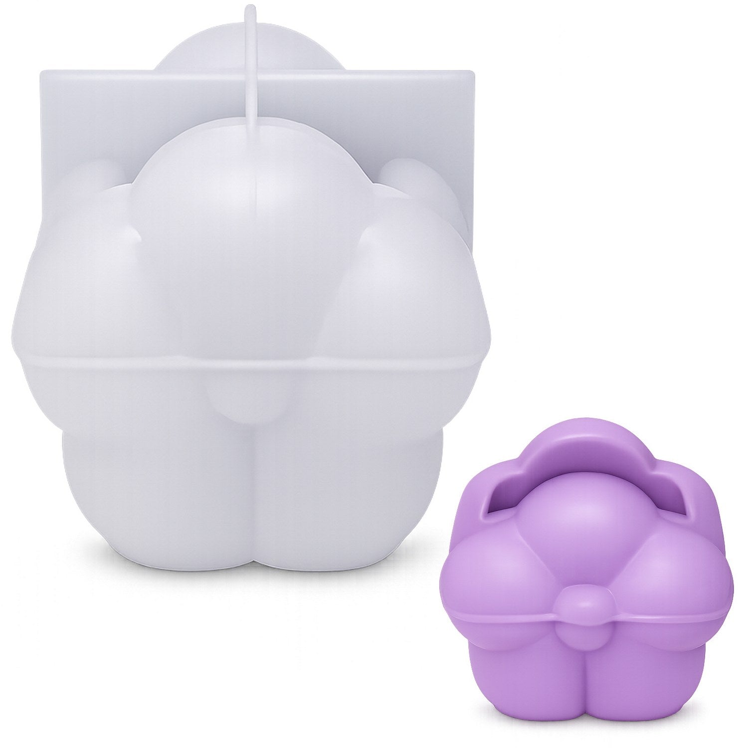 Curved Sculpture Silicone Candle Mould