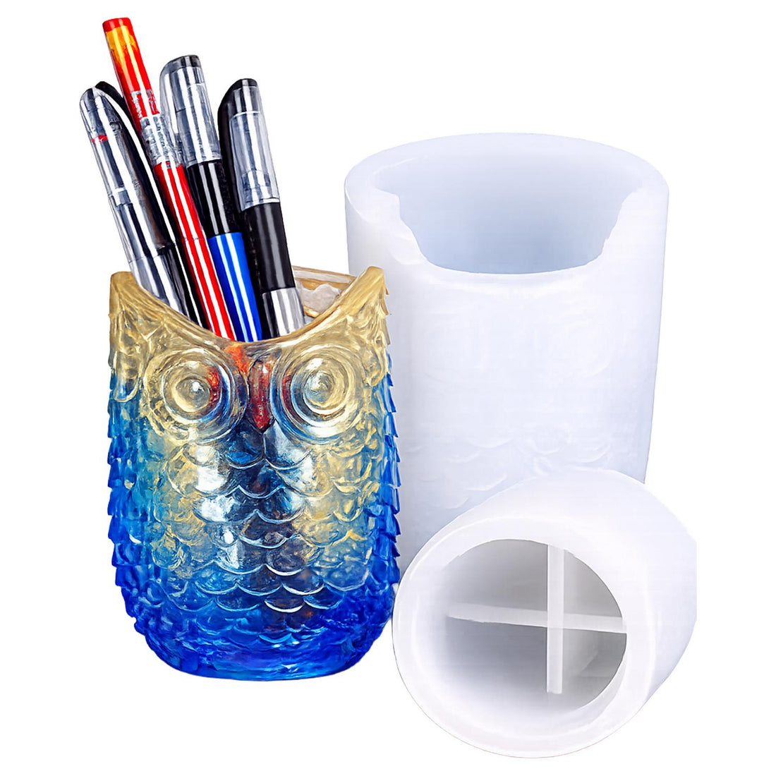 Mosaic Pen Holder Silicone Mould