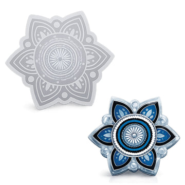 Candle & Resin Silicone Mould Star Coaster Mandala Design JSND02 l Pack of 1