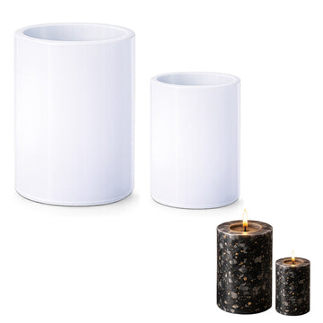 Candle & Resin Silicone Mould Circle Candle 2 Pcs Set JSND111 l Pack of 1