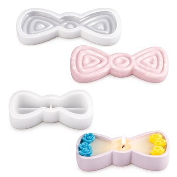 Candle & Resin Silicone Mould Bow Tie Candle Pot JSND124 l Pack of 1