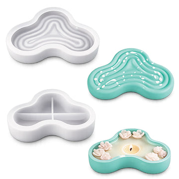 Candle & Resin Silicone Mould Cloud Candle Pot JSND126 l Pack of 1