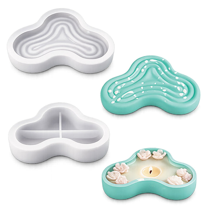 Candle & Resin Silicone Mould Cloud Candle Pot JSND126 l Pack of 1