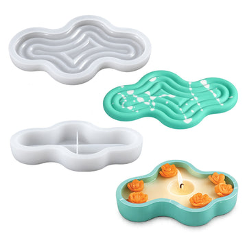Candle & Resin Silicone Mould Cloud Candle Pot JSND127 l Pack of 1
