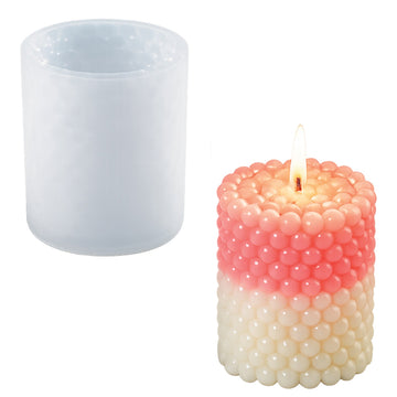 Candle & Resin Silicone Mould Round Candle Stand Design JSND136 l Pack of 1