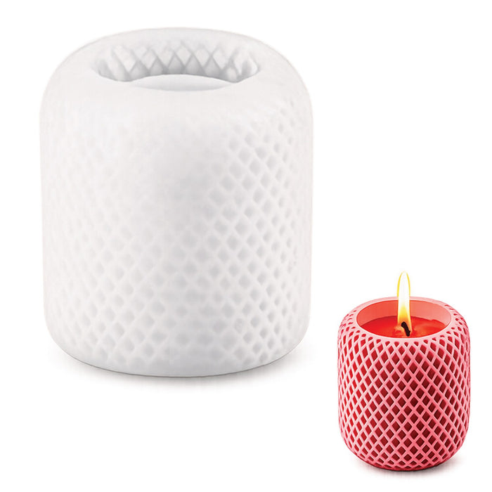 Candle & Resin Silicone Mould Round Candle Pot JSND152 l Pack of 1