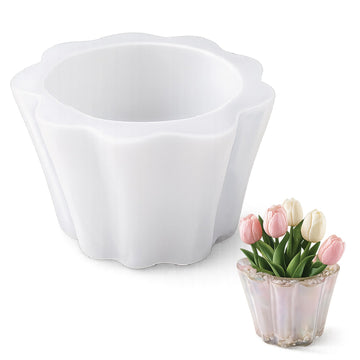 Candle & Resin Silicone Mould Flower Vase JSND22 l Pack of 1
