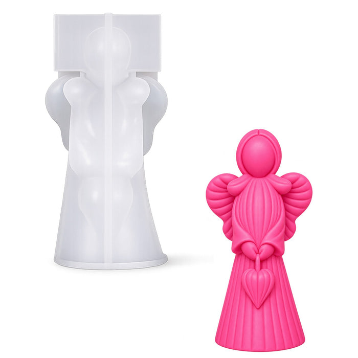 Candle & Resin Silicone Mould Christmas Angel Girl JSND32 l Pack of 1