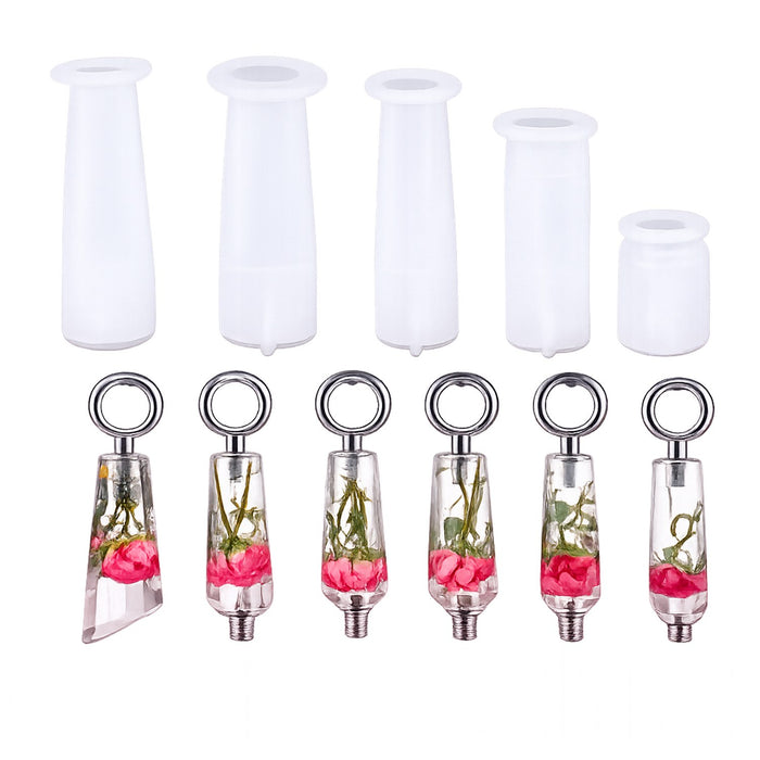 Candle & Resin Silicone Mould Pencil Pendant 6 Design JSND50 l Pack of 1