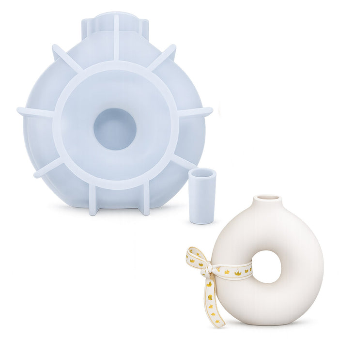 Candle & Resin Silicone Mould Donut Pot JSND76 l Pack of 1