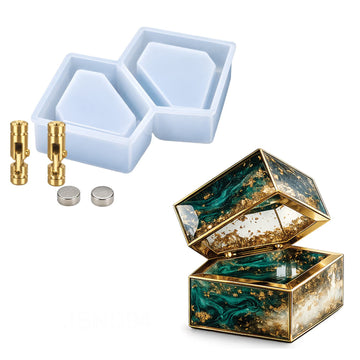 Candle & Resin Silicone Mould Storage Box Triangle Shape JSND94 l Pack of 1