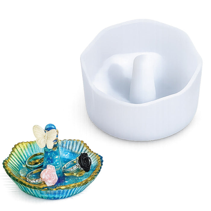 Candle & Resin Silicone Mould Flower Shaped Holder JSND99 l Pack of 1