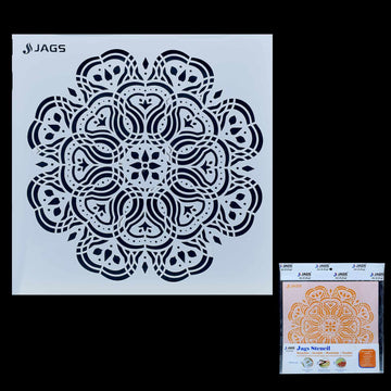 Mandala Pattern Stencil 12x12 Inch Design 1