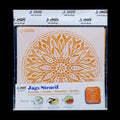 Mandala Pattern Stencil 12x12 Inch Design 2 angle 2