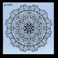 Mandala Pattern Stencil 12x12 Inch Design 3 angle 3