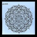 Mandala Pattern Stencil 12x12 Inch Design 5 angle 3