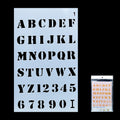 Alphabet Letter Stencil 4x7 Inch Design No 1