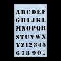 Alphabet Letter Stencil 4x7 Inch Design No 1 angle 3