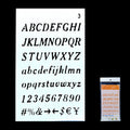 Alphabet Letter Stencil 4x7 Inch Design No 3
