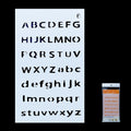 Alphabet Letter Stencil 4x7 Inch Design No 6