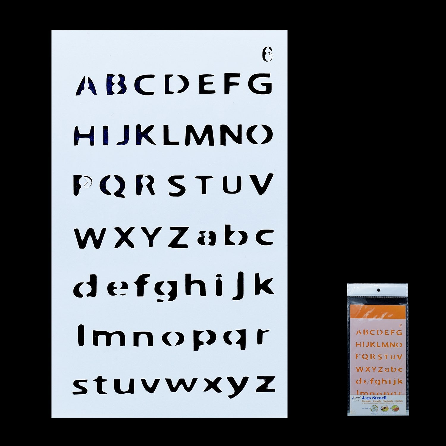 Alphabet Letter Stencil 4x7 Inch Design No 6