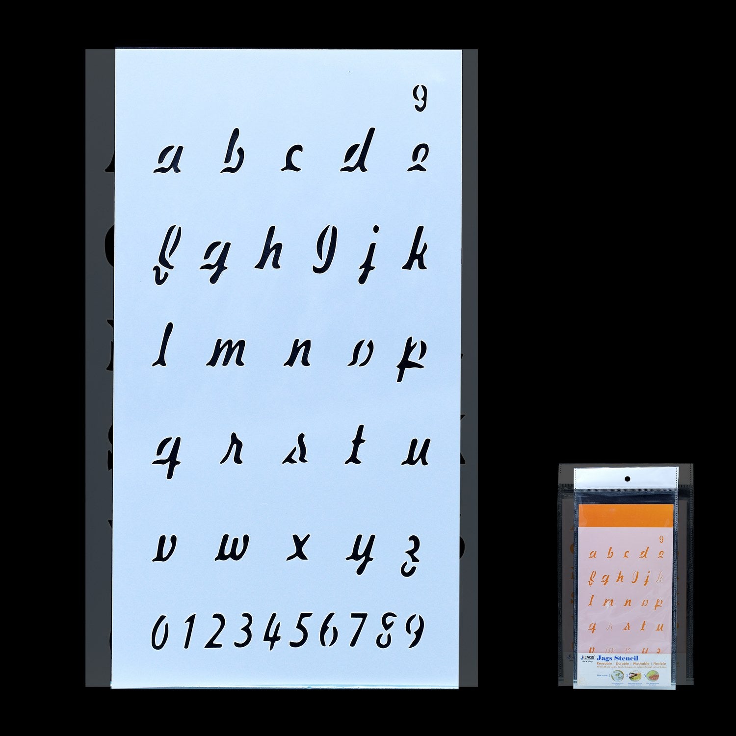 Alphabet Letter Stencil 4x7 Inch Design No 9